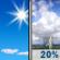 Saturday: Sunny then Slight Chance Showers And Thunderstorms