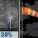 Tonight: A chance of showers and thunderstorms between 7pm and 8pm, then a slight chance of showers and thunderstorms between 8pm and 9pm. Partly cloudy, with a low around 43. Northwest wind 15 to 25 mph, with gusts as high as 40 mph. Chance of precipitation is 30%. New rainfall amounts less than a tenth of an inch possible. Tonight: Chance Showers And Thunderstorms then Partly Cloudy