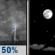 Monday Night: Chance Showers And Thunderstorms then Mostly Clear