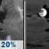 Sunday Night: Slight Chance Showers And Thunderstorms then Mostly Cloudy