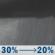 Tonight: A chance of rain showers between 8pm and 2am. Mostly cloudy. Low around 45, with temperatures rising to around 48 overnight. Northwest wind 5 to 20 mph, with gusts as high as 40 mph. Chance of precipitation is 30%. New rainfall amounts less than a tenth of an inch possible. Tonight: Chance Rain Showers