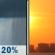 Thursday: Slight Chance Rain Showers then Sunny
