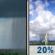 Saturday: Slight Chance Rain Showers then Haze