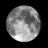 Moon age: 18 days, 13 hours, 32 minutes,80%
