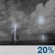 Thursday Night: Slight Chance Showers And Thunderstorms